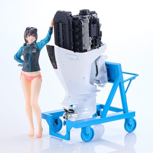 Original Character PLAMAX Plastic Model Kit MF-97 minimum factory Minori with Honda BF350 Grand Prix White 10 cm Image 2