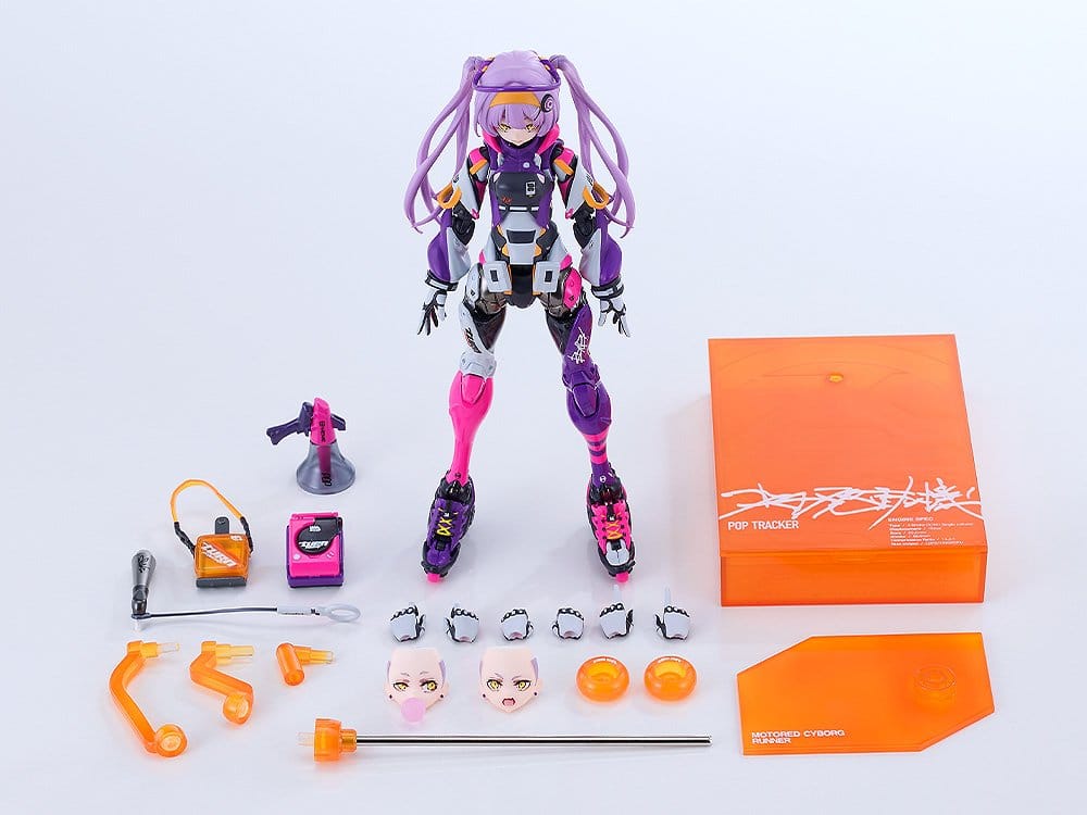 Shojo-Hatsudoki Motored Cyborg Runner Actionfigur SSX-155c Pop Tracker 18 cm Image 12