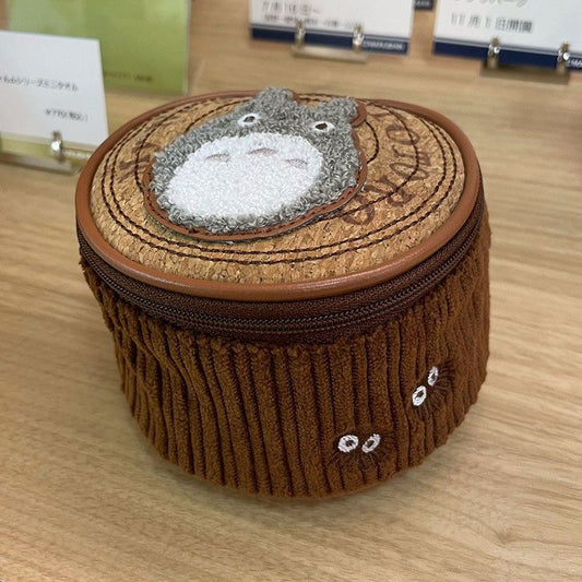 Mein Nachbar Totoro Geldbörse / Kosmetiktasche Round Log Image