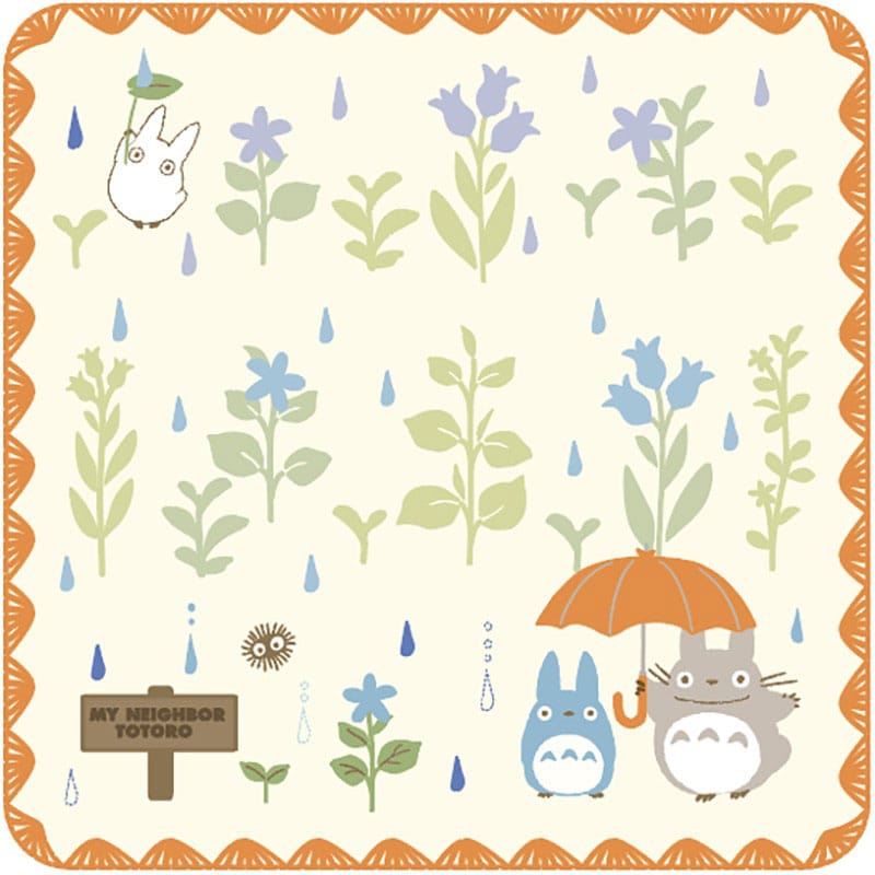 Studio Ghibli Mini-Handtuch Mein Nachbar Totoro Under the Rain 25 x 25 cm Image