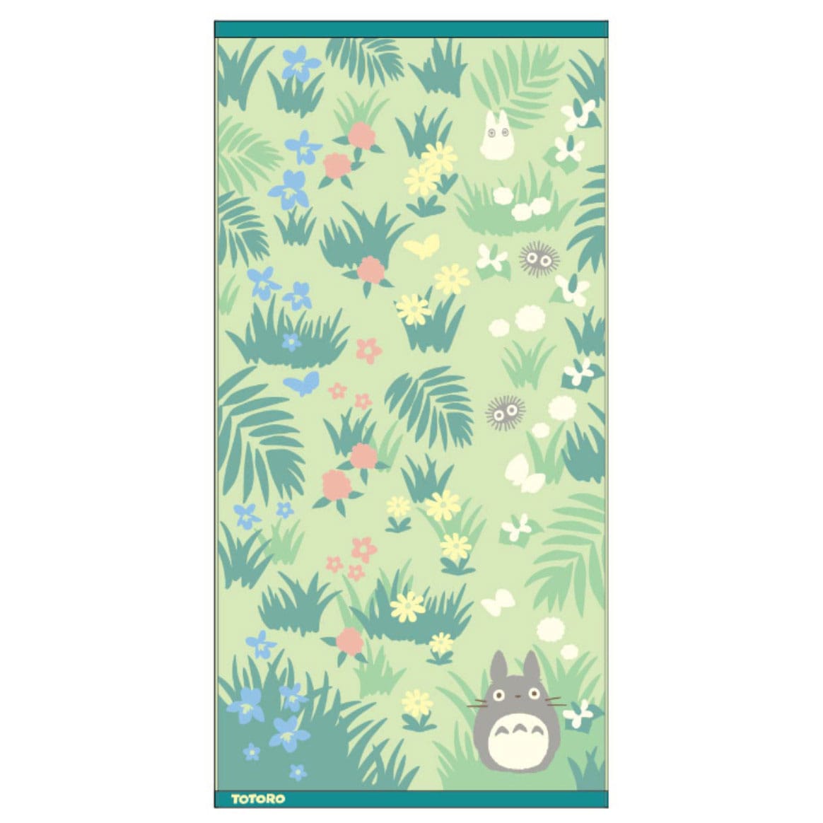 Mein Nachbar Totoro Großes Badehandtuch Totoro & Butterfly 60 x 120 cm Image