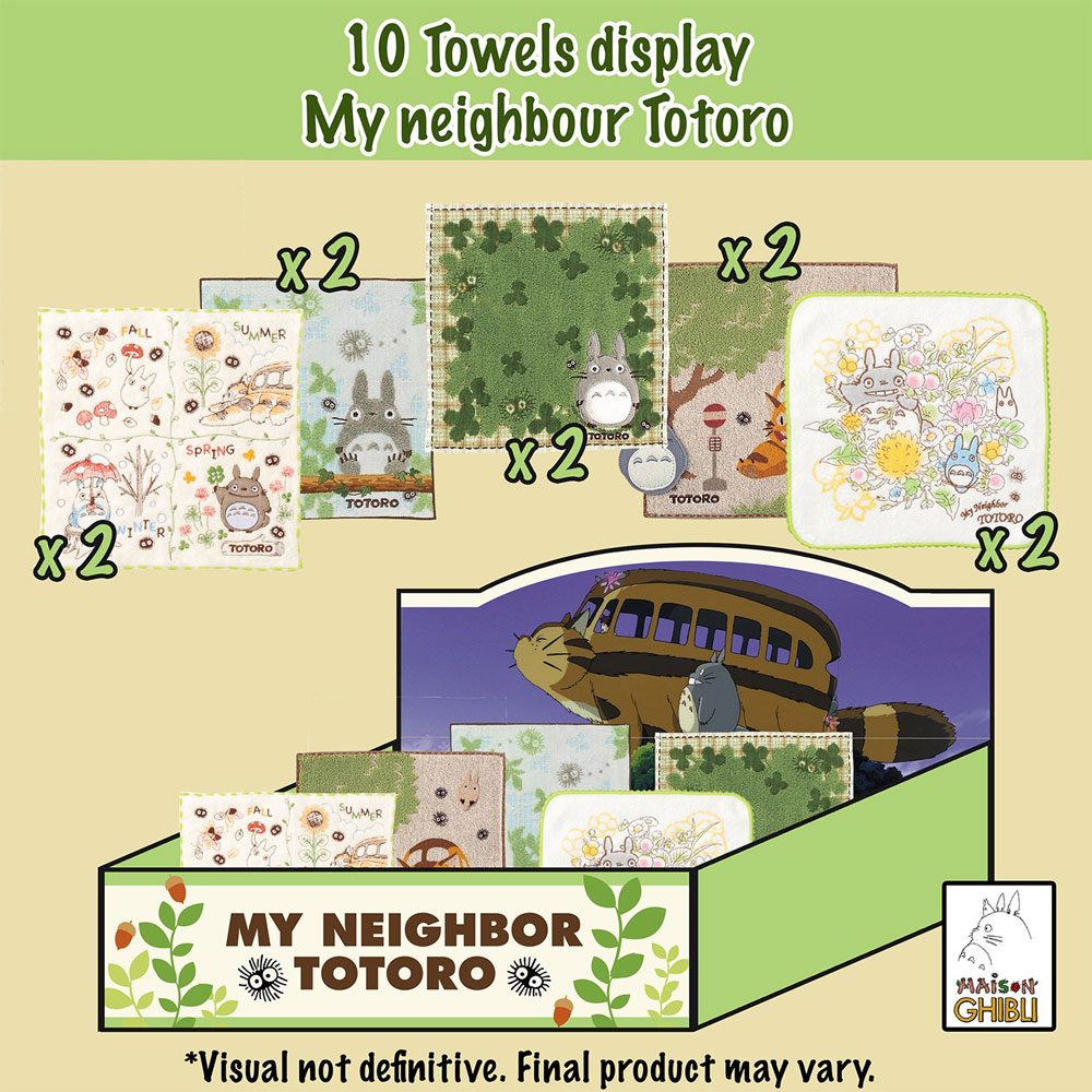 Mein Nachbar Totoro Mini-Handtücher 25 x 25 cm Display (10) Image 1