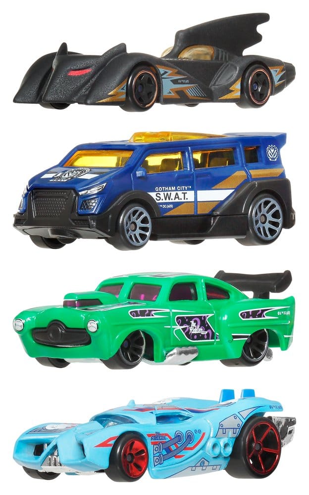 Batman Hot Wheels Silver Series Die-Cast Fahrzeuge 1/64 979T Sortiment (24) Image 1