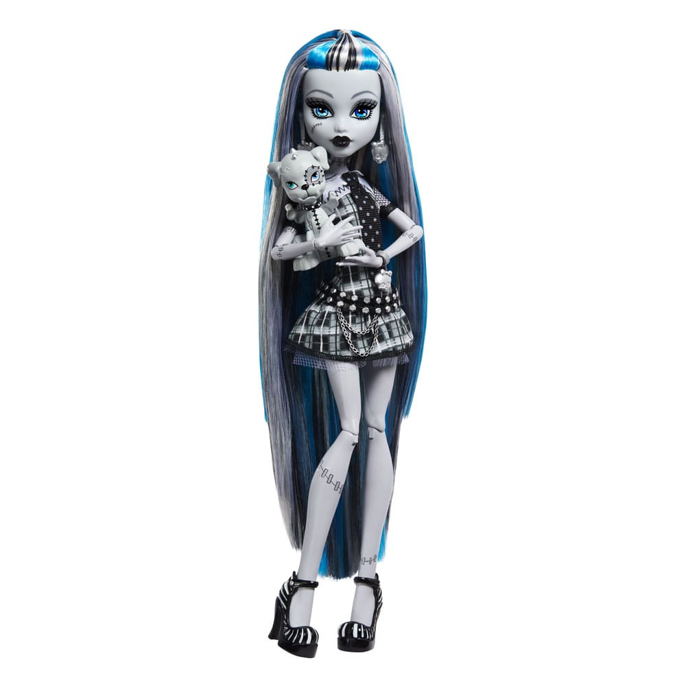 Monster High Reel Drama Puppe Frankie Stein Frankie Stein in Schwarzweiß Image 1