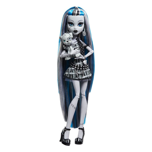 Monster High Reel Drama Puppe Frankie Stein Frankie Stein in Schwarzweiß Image 1