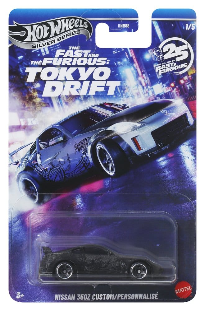 Fast & Furious Hot Wheels Silver Series Die-Cast Fahrzeuge 1/64 979M Tokyo Drift Sortiment (24) Image 3