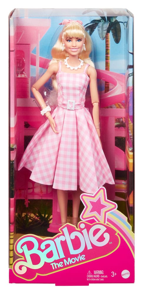 Barbie The Movie Puppe Barbie in Pink Gingham Dress Image 5