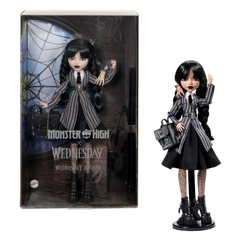 Monster High x Wednesday Puppe Wednesday Addams Image 3