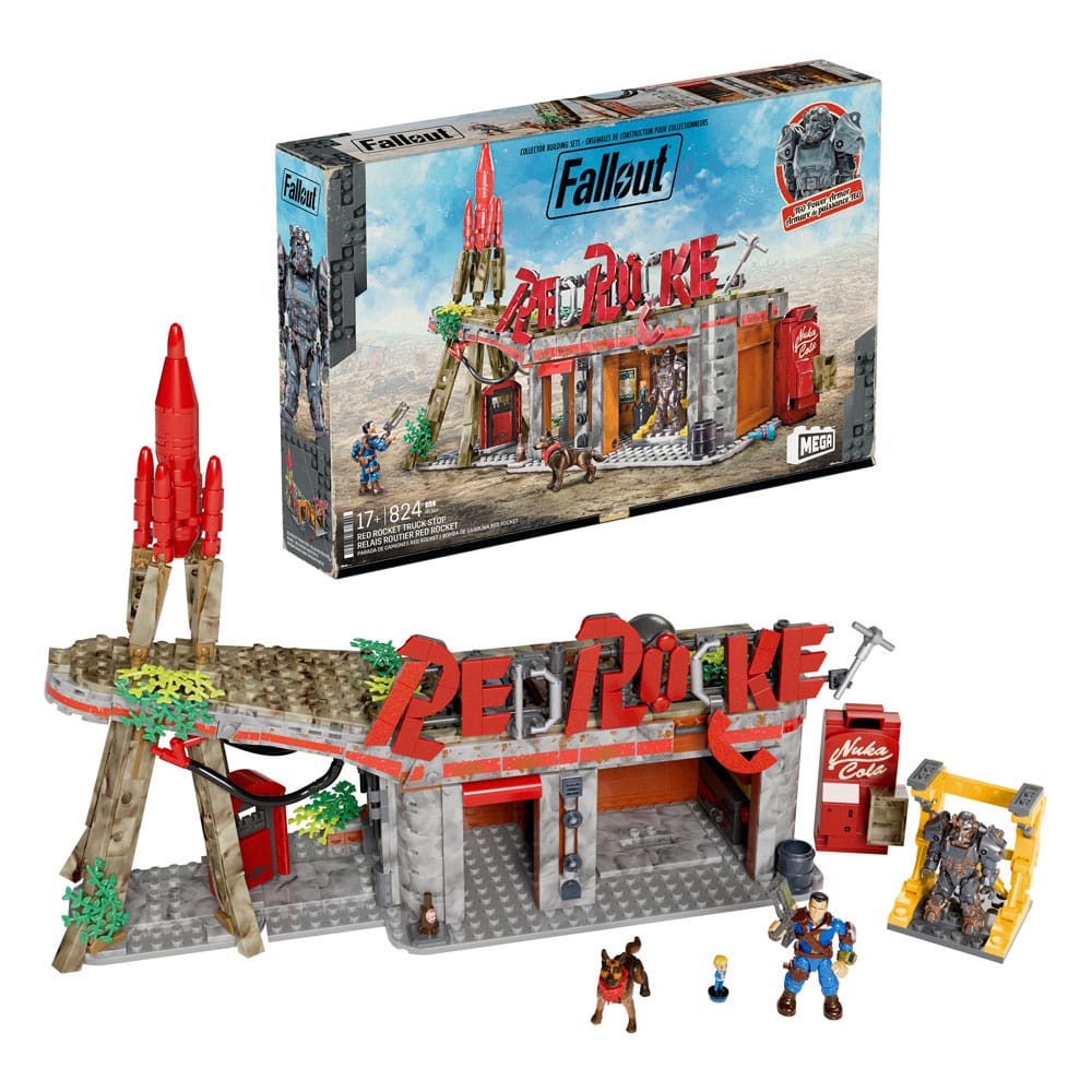 Fallout MEGA Bauset Red Rocket Truck Stop Image 1