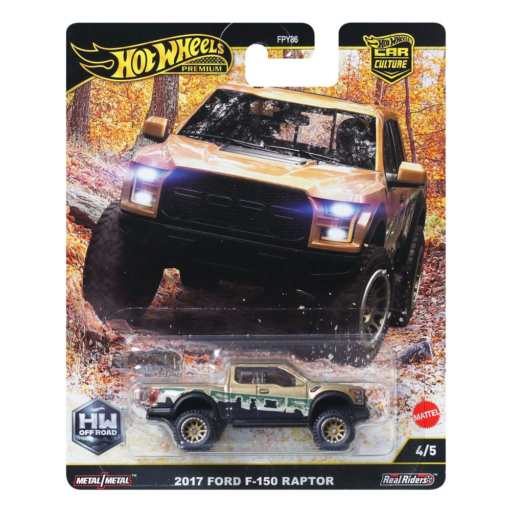 Hot Wheels Premium Car Culture Diecast Modellauto 1/64 2017 Ford F-150 Raptor Image 2