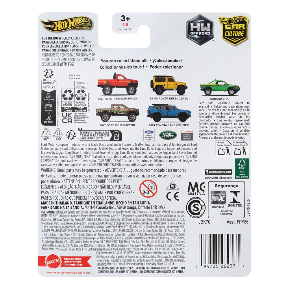 Hot Wheels Premium Car Culture Diecast Modellauto 1/64 2017 Ford F-150 Raptor Image 3
