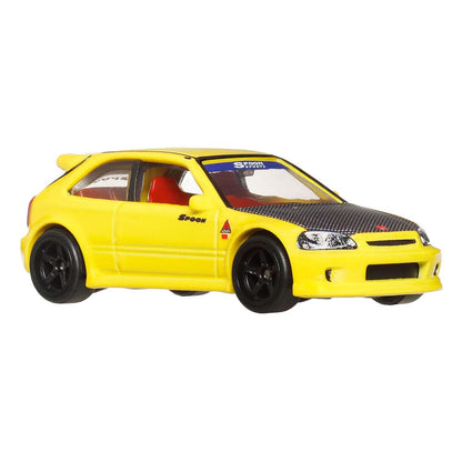 Hot Wheels Premium Car Culture Diecast Modellautos 2er-Pack 1/64 '99 Honda Civic Type R (EK9) & Honda Civic Type R Image 8