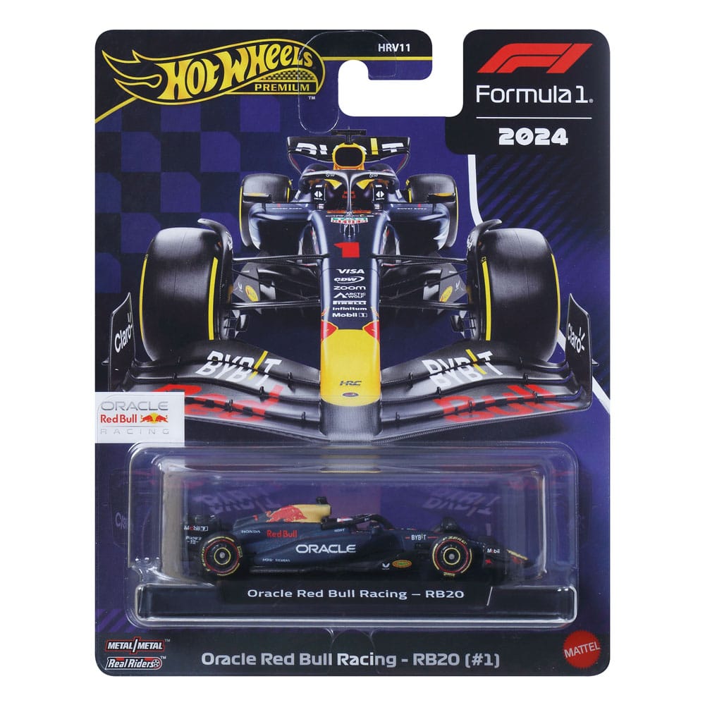 Formel 1 Hot Wheels Premium Diecast Modellauto 1/64 Oracle Red Bull Racing RB20 (#1) (Max Verstappen 2024) Image 4
