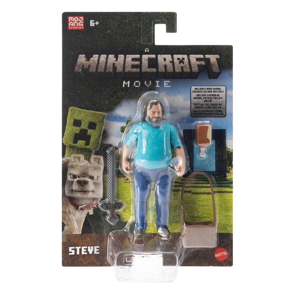 Ein Minecraft Film Actionfigur Steve 10 cm Image 3
