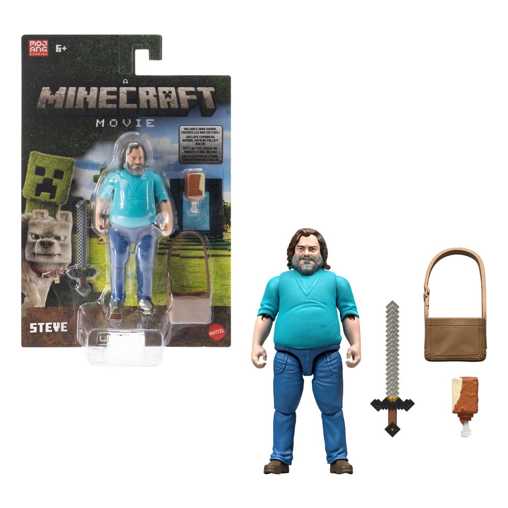 Ein Minecraft Film Actionfigur Steve 10 cm Image 4