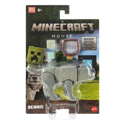 Ein Minecraft Film Actionfigur Dennis der Wolf 10 cm Image 2