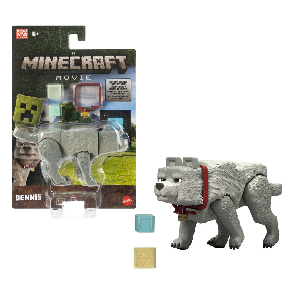 Ein Minecraft Film Actionfigur Dennis der Wolf 10 cm Image 3