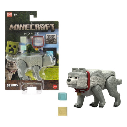 Ein Minecraft Film Actionfigur Dennis der Wolf 10 cm Image 3