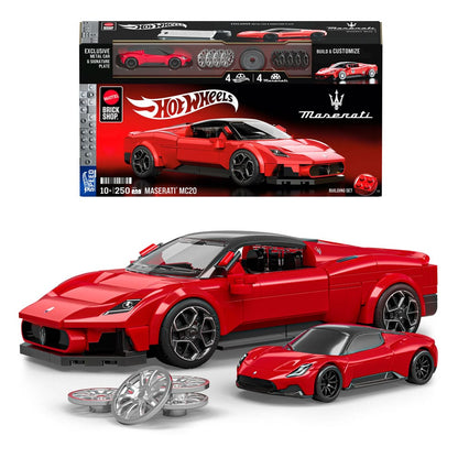 Mattel Brick Shop Hot Wheels Speed Series Bauset 1/32 Maserati MC20 Image 2