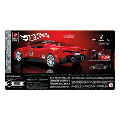 Mattel Brick Shop Hot Wheels Speed Series Bauset 1/32 Maserati MC20 Image 6