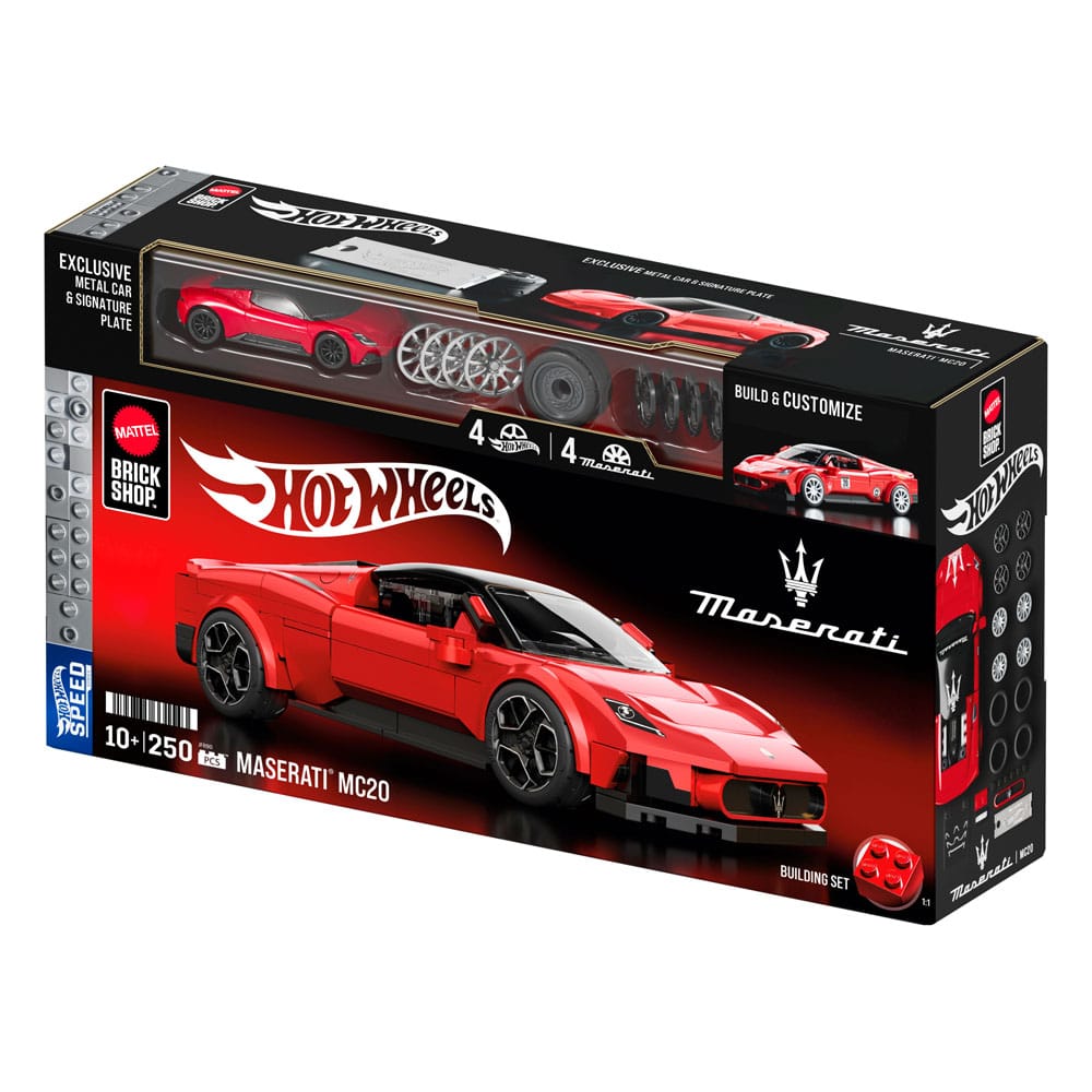 Mattel Brick Shop Hot Wheels Speed Series Bauset 1/32 Maserati MC20 Image 7