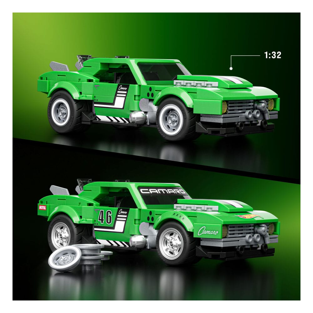Mattel Brick Shop Hot Wheels Speed Series Bauset 1/32 Custom '68 Camaro Image 4
