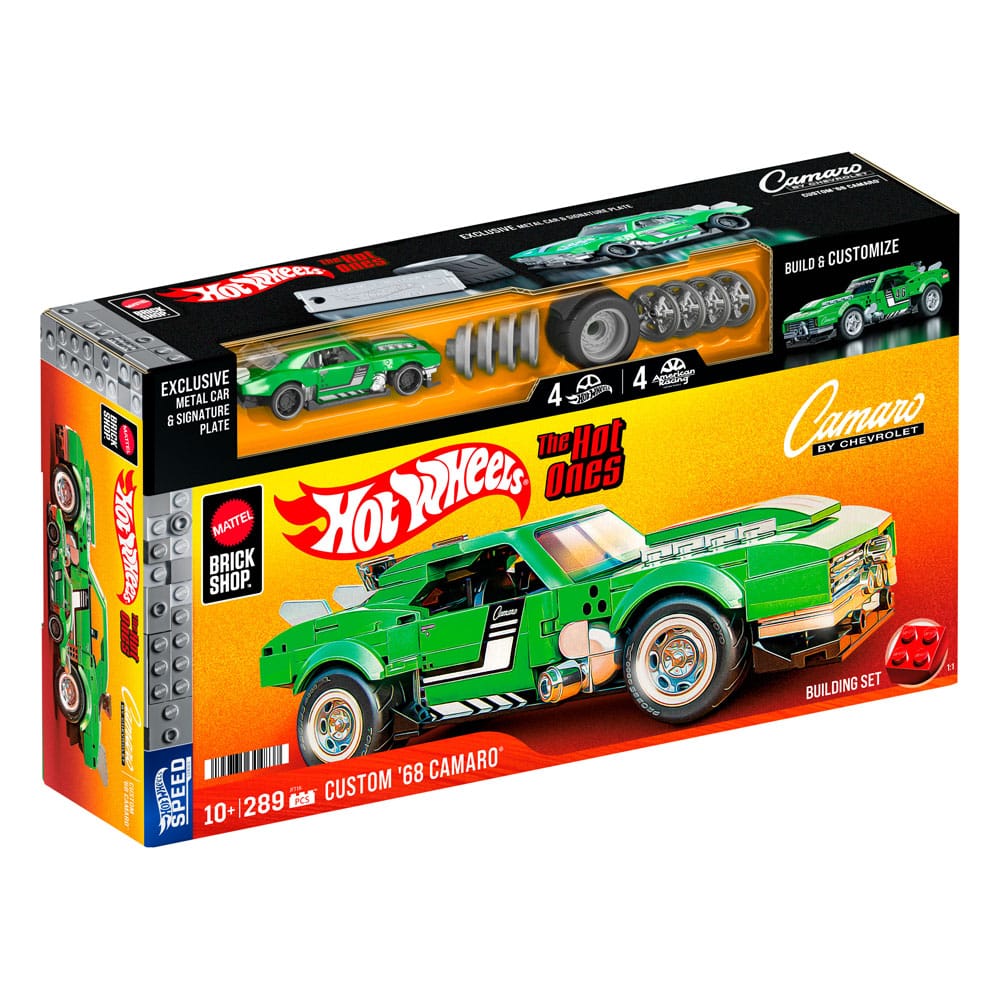 Mattel Brick Shop Hot Wheels Speed Series Bauset 1/32 Custom '68 Camaro Image 8