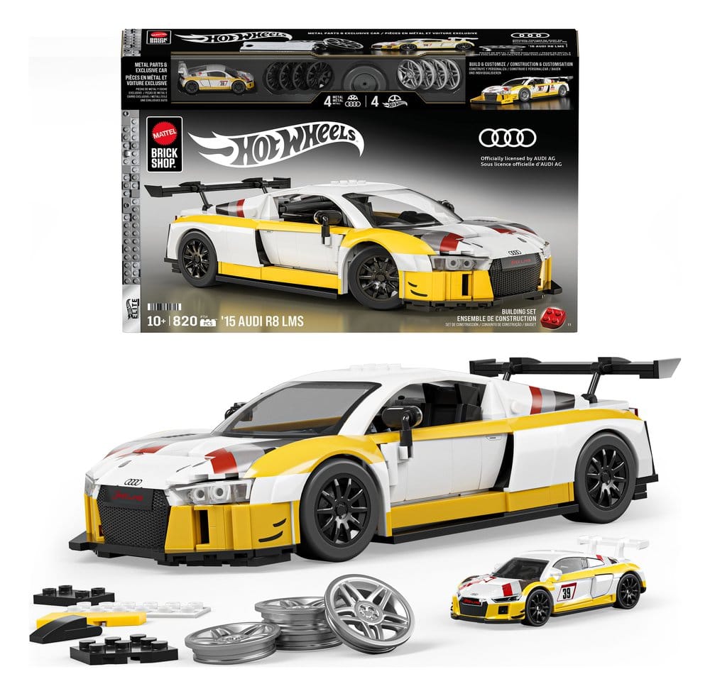 Hot Wheels Elite Mattel Brick Shop Bauset 1/16 '15 Audi R8 LMS Image 2