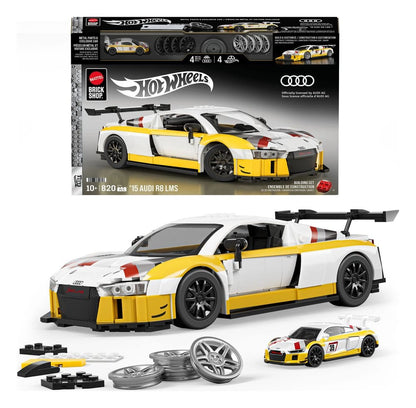 Hot Wheels Elite Mattel Brick Shop Bauset 1/16 '15 Audi R8 LMS Image 2