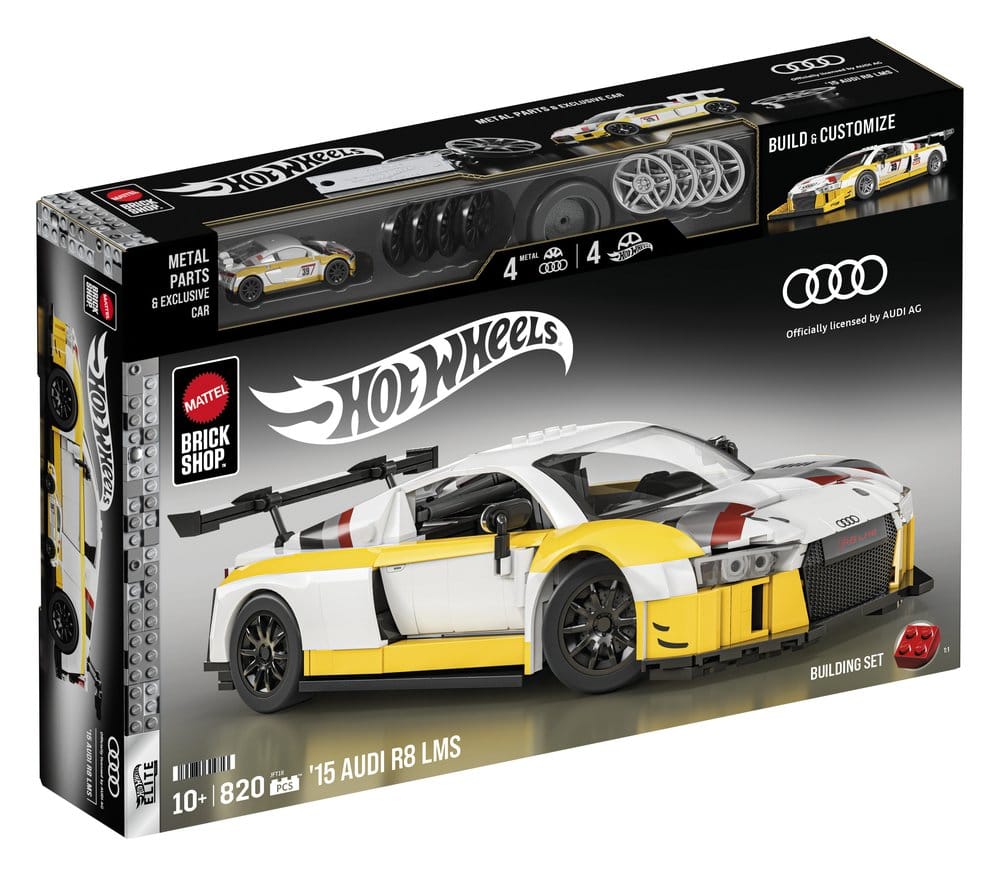 Hot Wheels Elite Mattel Brick Shop Bauset 1/16 '15 Audi R8 LMS Image 5