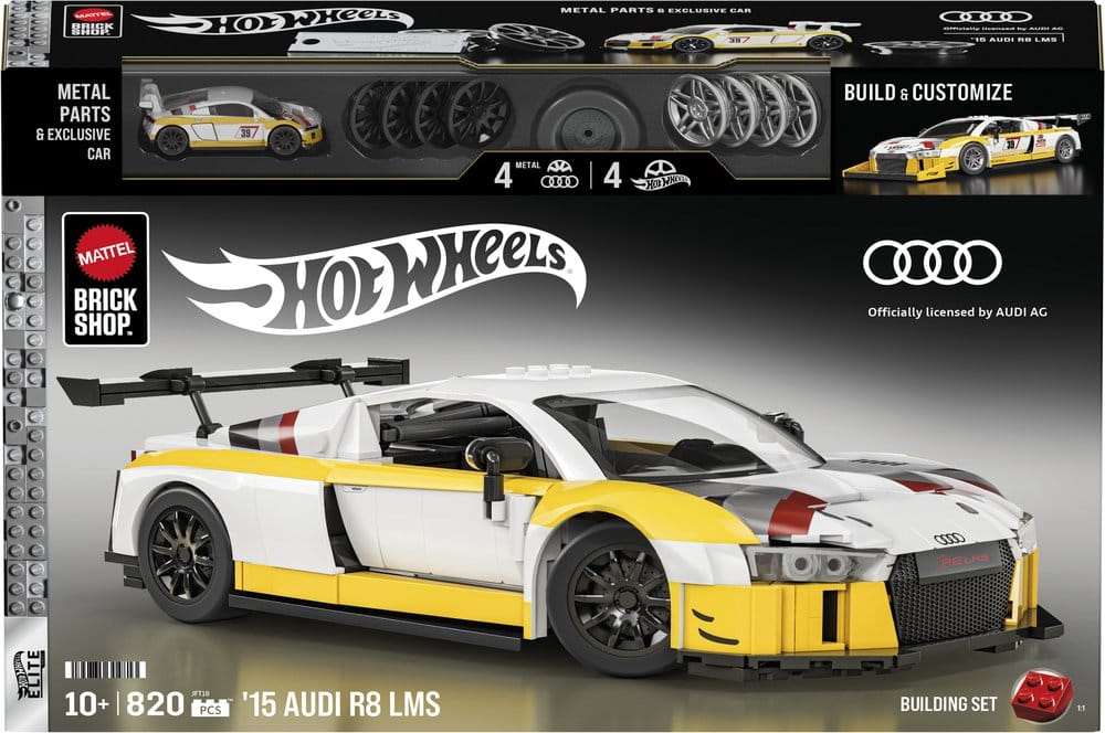 Hot Wheels Elite Mattel Brick Shop Bauset 1/16 '15 Audi R8 LMS Image 6