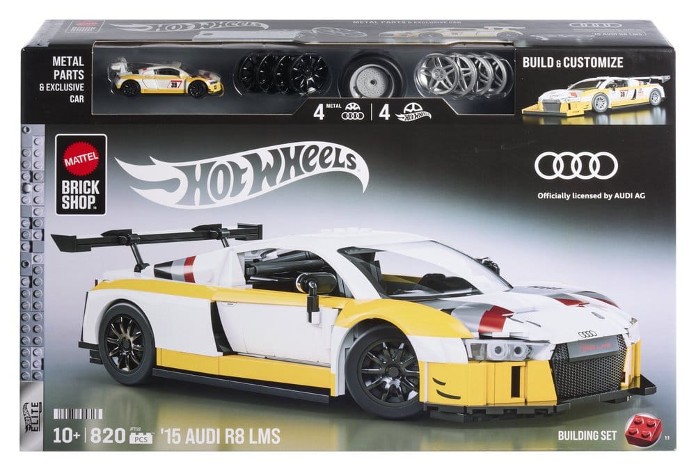 Hot Wheels Elite Mattel Brick Shop Bauset 1/16 '15 Audi R8 LMS Image 7