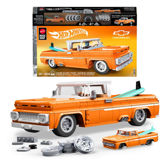 Mattel Brick Shop Hot Wheels Elite Series Bauset 1/16 Custom '62 Chevy Pickup Image 2