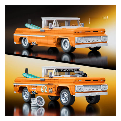 Mattel Brick Shop Hot Wheels Elite Series Bauset 1/16 Custom '62 Chevy Pickup Image 3