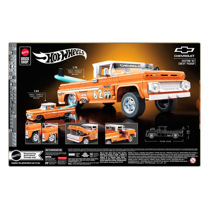 Mattel Brick Shop Hot Wheels Elite Series Bauset 1/16 Custom '62 Chevy Pickup Image 7