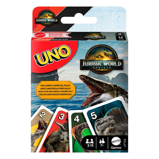 Jurassic World: Die Wiedergeburt UNO Kartenspiel Image 1