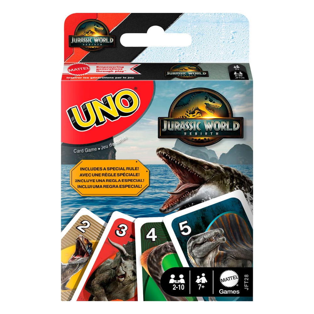 Jurassic World: Die Wiedergeburt UNO Kartenspiel Image 1
