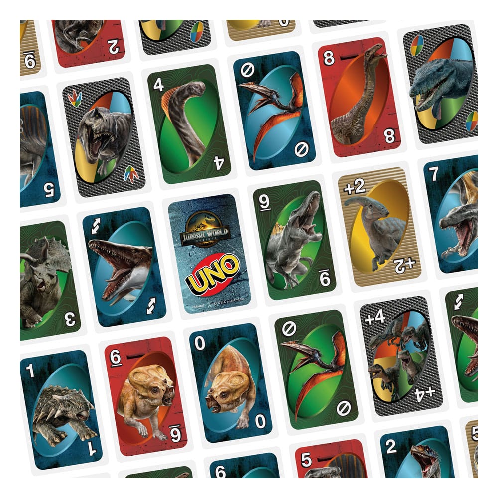 Jurassic World: Die Wiedergeburt UNO Kartenspiel Image 8