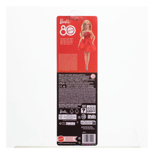Barbie 80th Anniversary Puppe Ruby Red Image 2