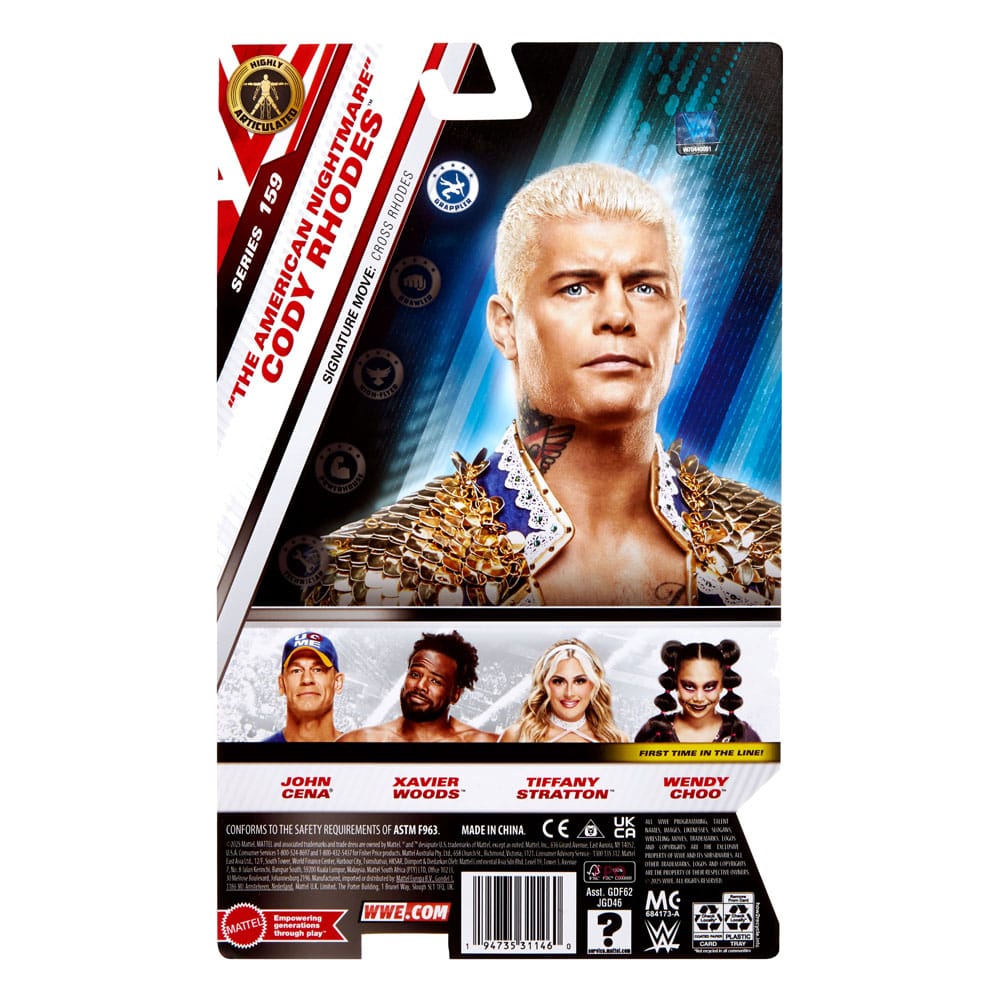 WWE Main Event Series Actionfigur "The American Nightmare" Cody Rhodes 15 cm Image 2