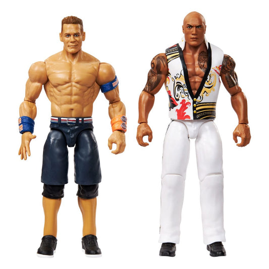 WWE Main Event Showdown Actionfiguren The Rock Final Boss vs John Cena 2-Pack 15 cm Image 1