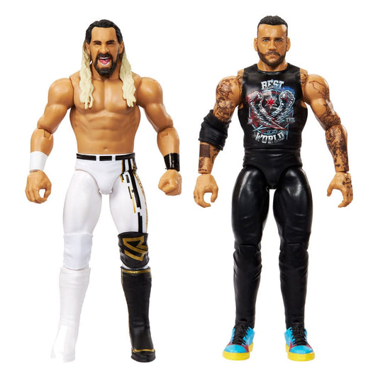 WWE Main Event Showdown Actionfiguren CM Punk vs Seth "Freakin" Rollins 2-Pack 15 cm Image 1