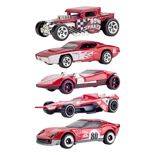 Hot Wheels Diecast Modellautos 5er-Pack 1/64 80th Anniversary Image 1