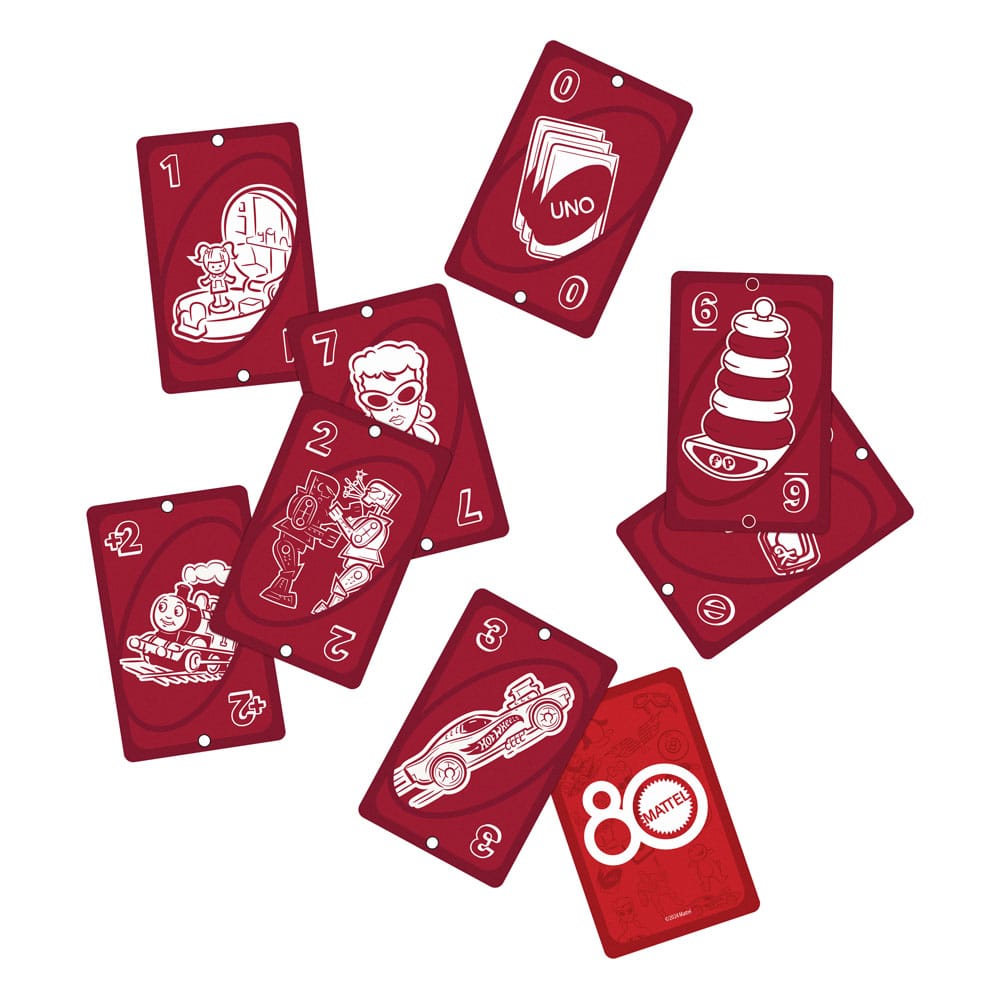 Mattel 80th Anniversary UNO Kartenspiel Ruby Red Image 3
