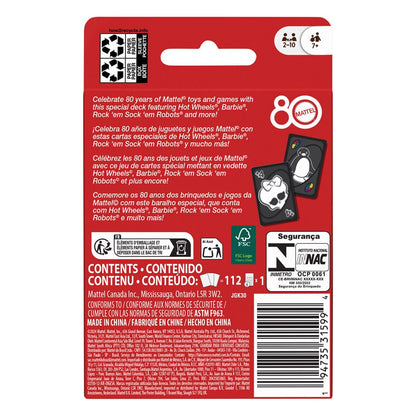 Mattel 80th Anniversary UNO Kartenspiel Ruby Red Image 6