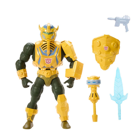 Masters of the Universe x Transformers Actionfigur Bumblebee Armor Man-At-Arms heo European Exclusive 14 cm Image 2