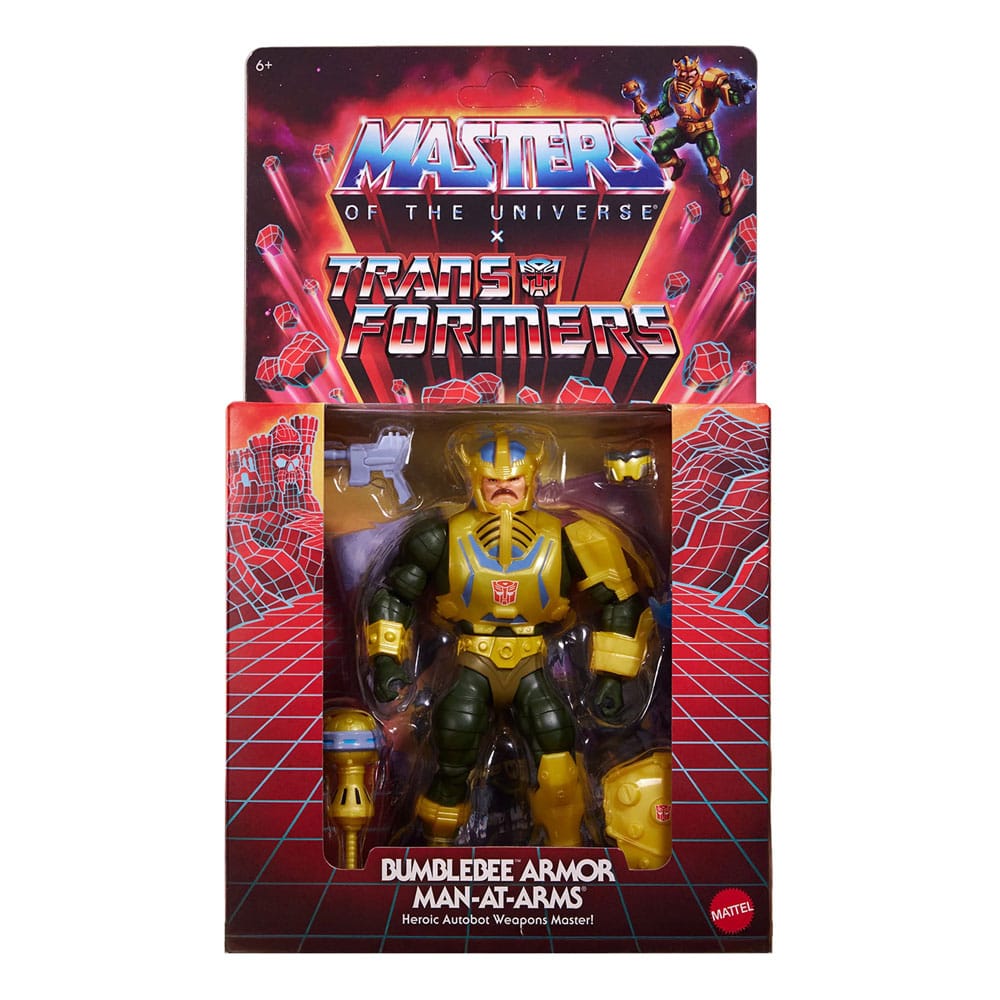 Masters of the Universe x Transformers Actionfigur Bumblebee Armor Man-At-Arms heo European Exclusive 14 cm Image 7