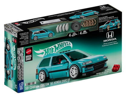 Hot Wheels Speed Series Mattel Brick Shop Bauset 1/32 Custom ’90 Honda Civic EF Image 3