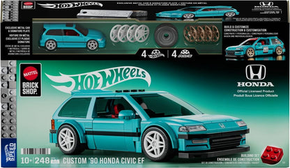 Hot Wheels Speed Series Mattel Brick Shop Bauset 1/32 Custom ’90 Honda Civic EF Image 4