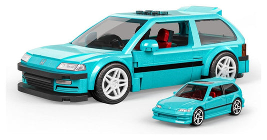 Hot Wheels Speed Series Mattel Brick Shop Bauset 1/32 Custom ’90 Honda Civic EF Image 1